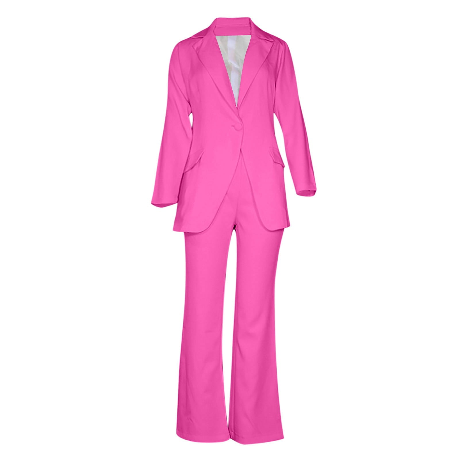 ASOS DESIGN Petite linen double breasted suit blazer in hot pink | ASOS